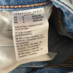 American Eagle distressed skinny jeans (mom fit)